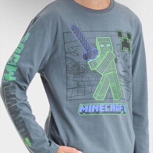 Kids Minecraft Long sleeve T-shirt XS